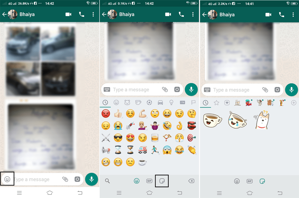 how to use stickers on whatsapp