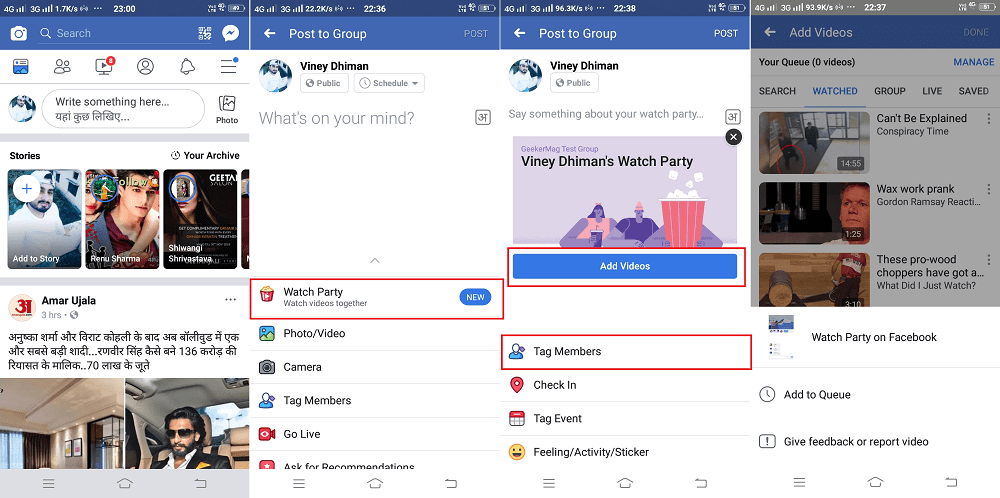 Host Facebook Watch Party on Phone (Android and iOS)