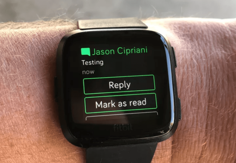 How to Fitbit Versa App reply to Text Messages iPhone & Android