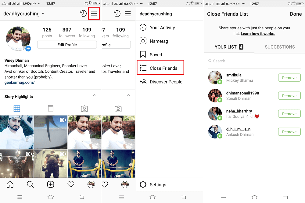 Use Instagram Close Friends Feature to Share Stories Privately - 17