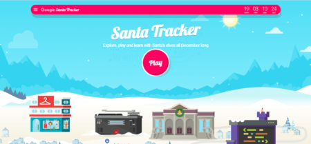 google santa tracker and google santa village