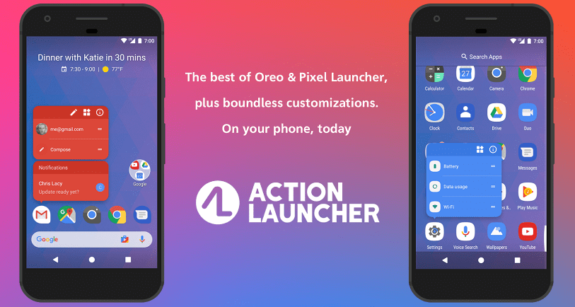 action launcher for android