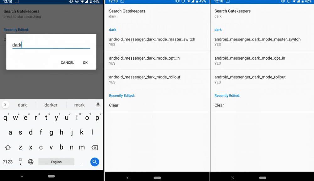 make changes in messenger beta app