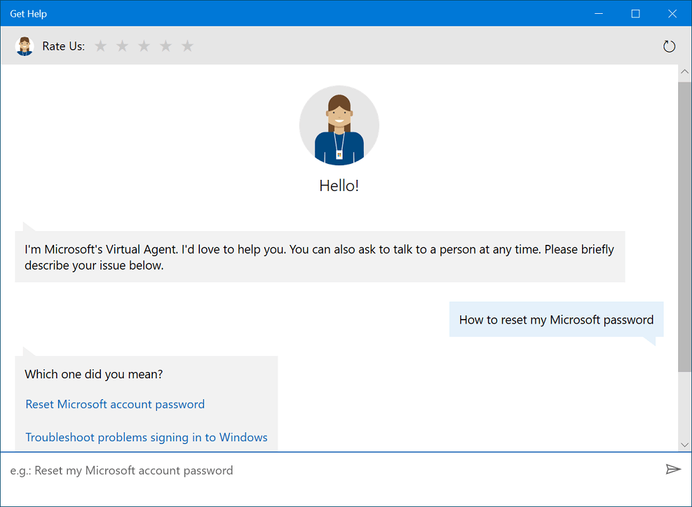 Windows 10 get help app