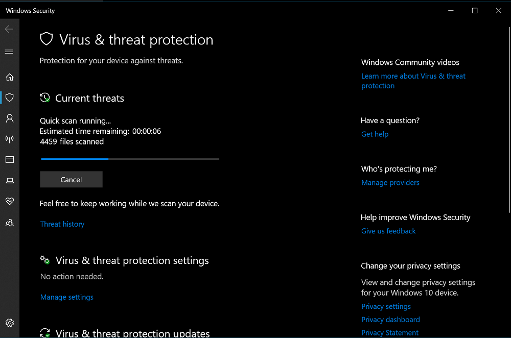 microsoft windows defender free antivirus