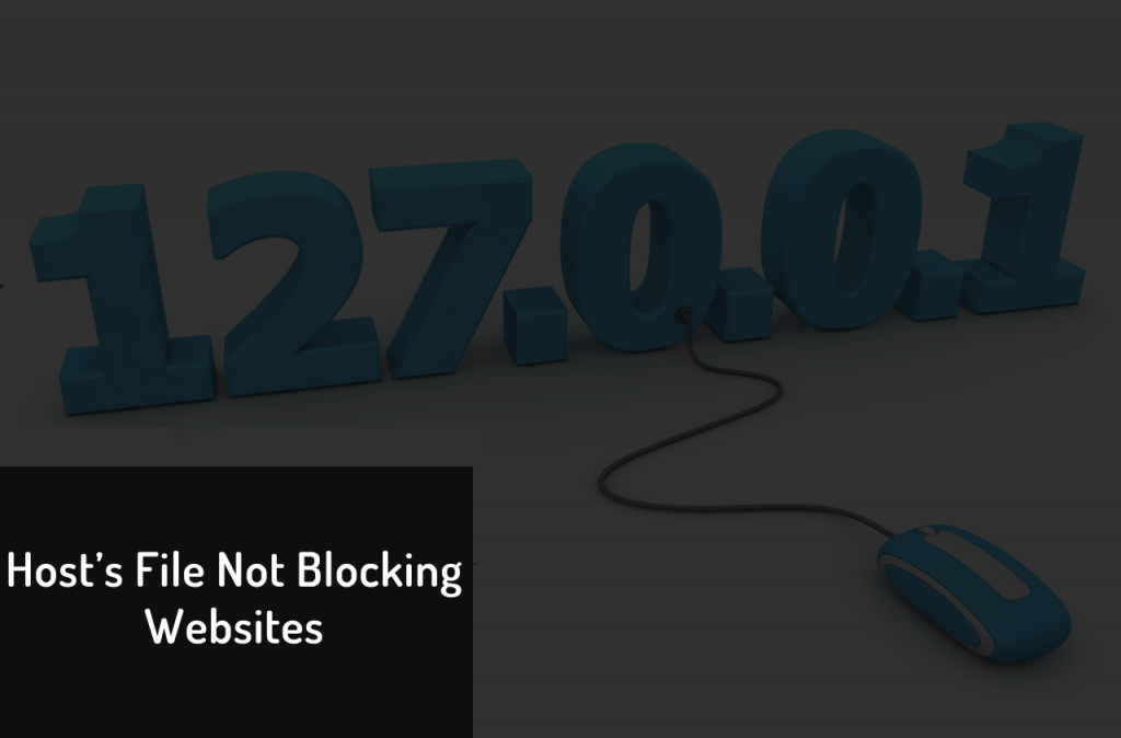 Can't block website using hosts file