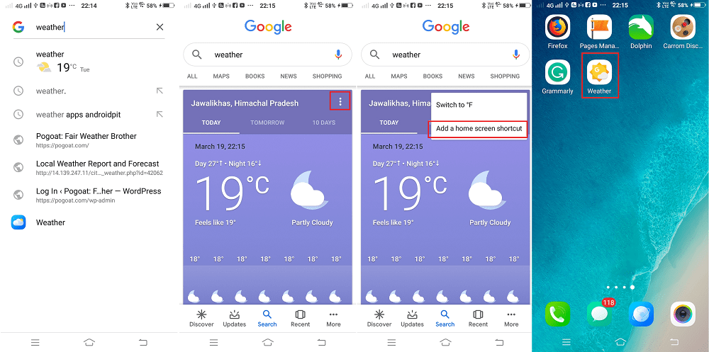 add google weather