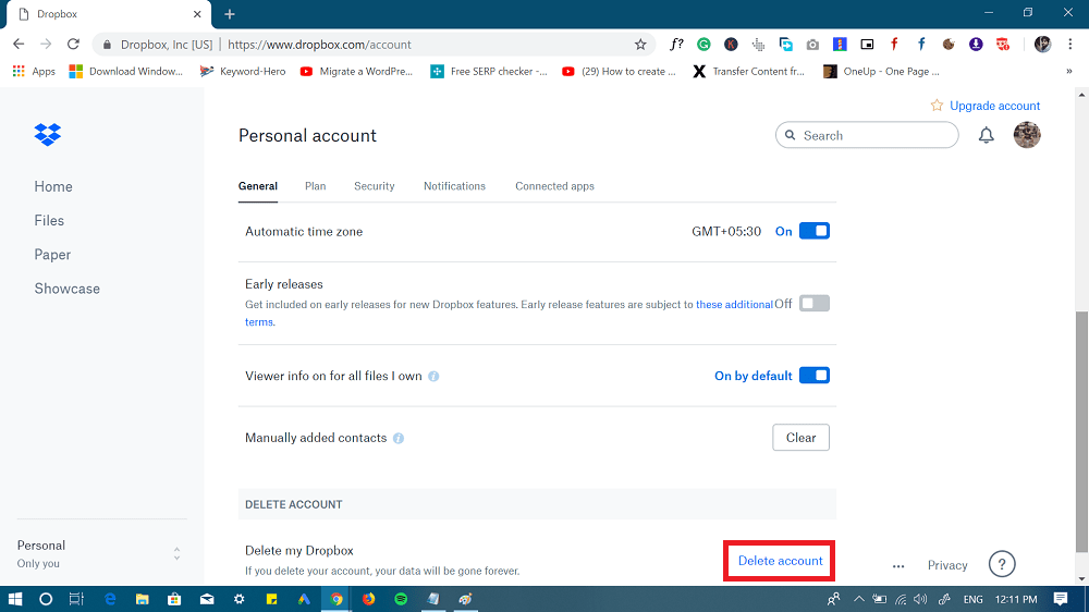 How to Delete and Cancel Dropbox Account   2022 - 30