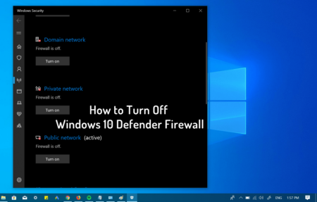 how to disable windows defender firewall