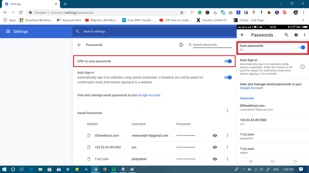 How to Save my Passwords and make Google Chrome Remember - 86