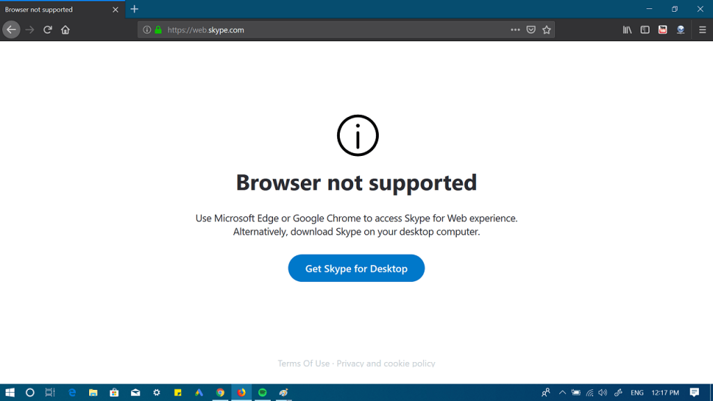 how to use skype for web in firefox