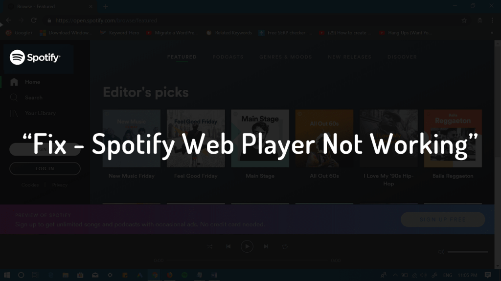 spotify web player won