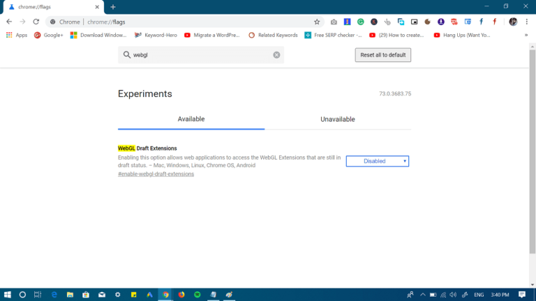how do you enable webgl in chrome