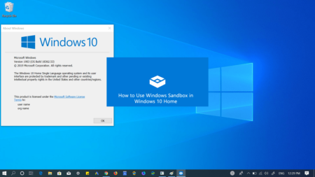 How to Enable Windows Sandbox in Windows 10 Home