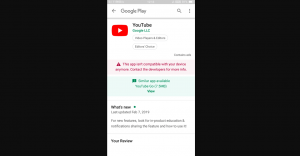 This App Isn't Compatible with your Anymore. Contact the developer for more info