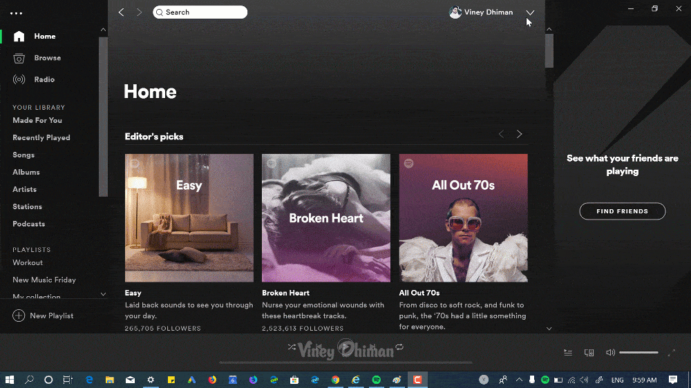 Close button should minimize the Spotify window to tray