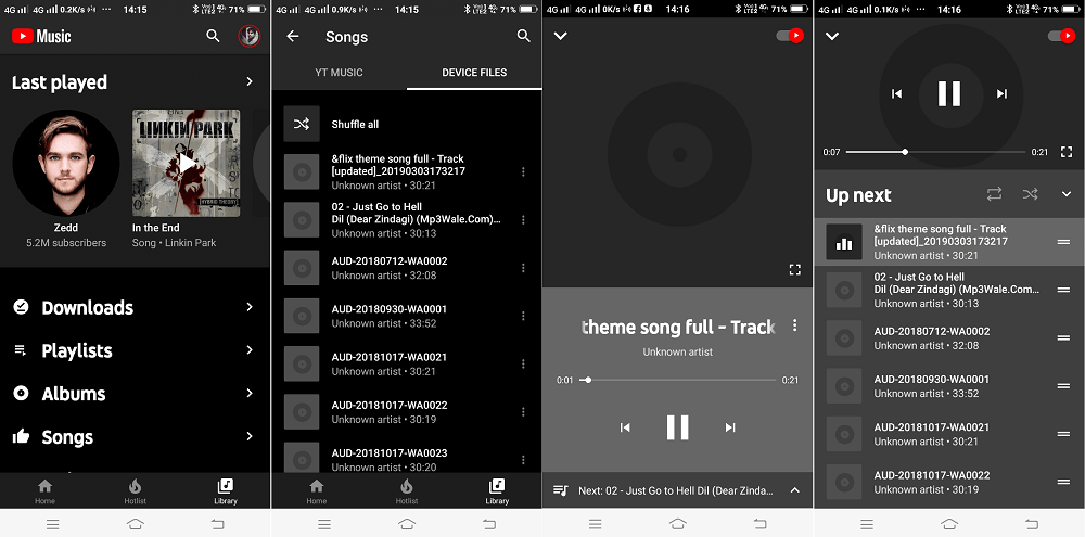 You can Use   Play Local Audio Files using YouTube Music App - 74