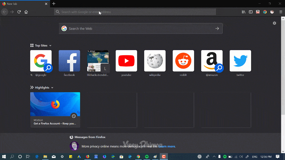 prevent suspending firefox tabs