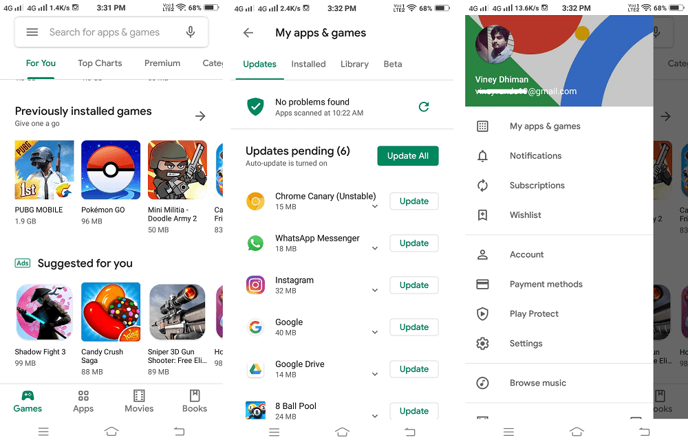 google play store material redesign