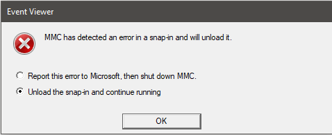Unload the snap-in and continue running