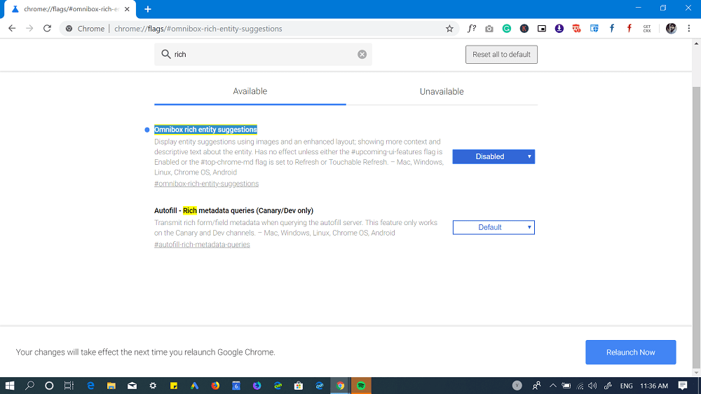 How to Disable Enable Rich Suggestion Feature in Chrome - 47