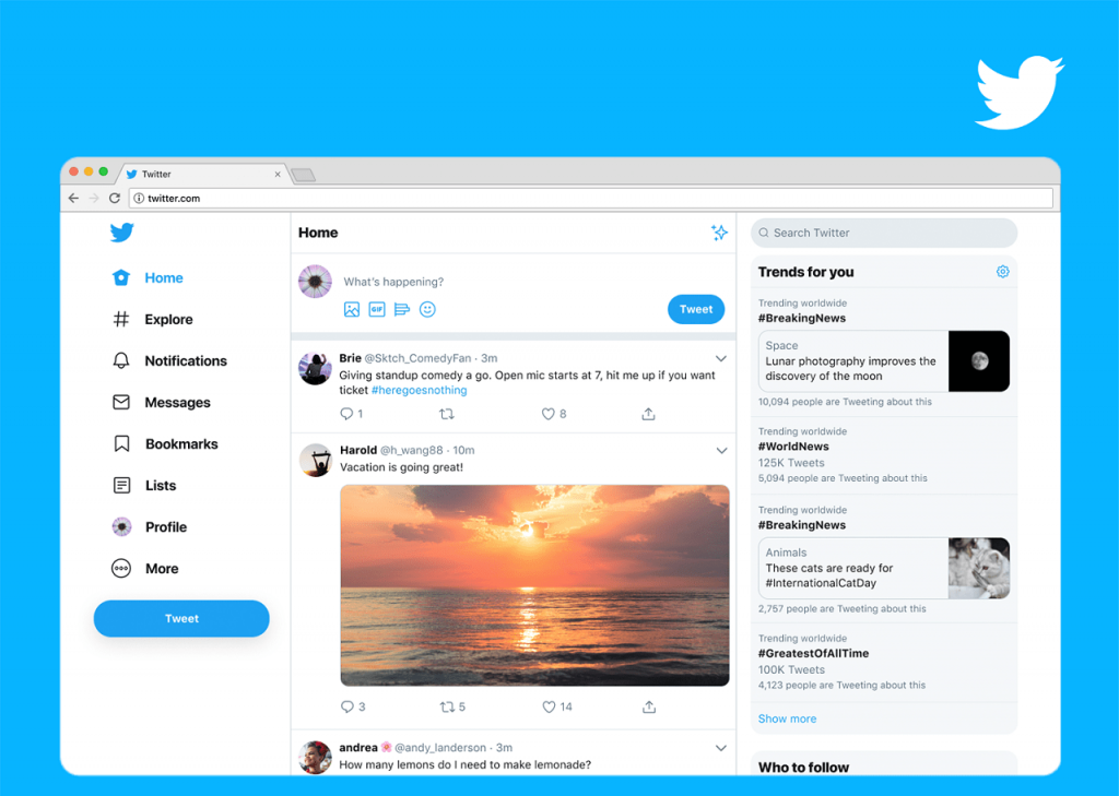 how to get back to old twitter.com layout