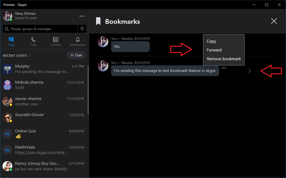 skype messages not sending properly