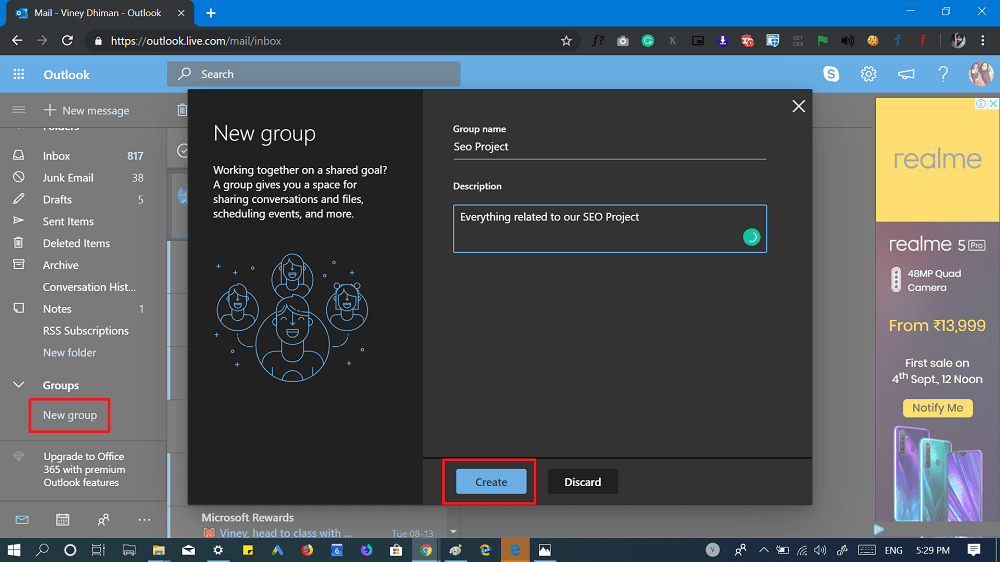 How to Create Groups in Outlook com - 9