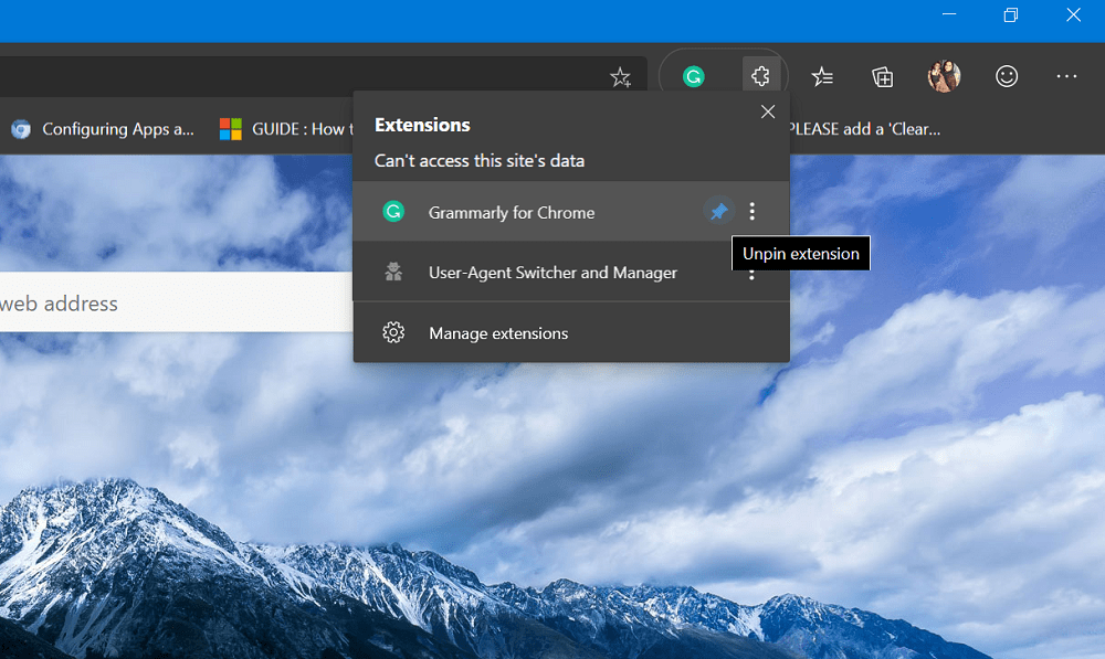 How To Enable Extensions Menu Button In Microsoft Edge Chromium