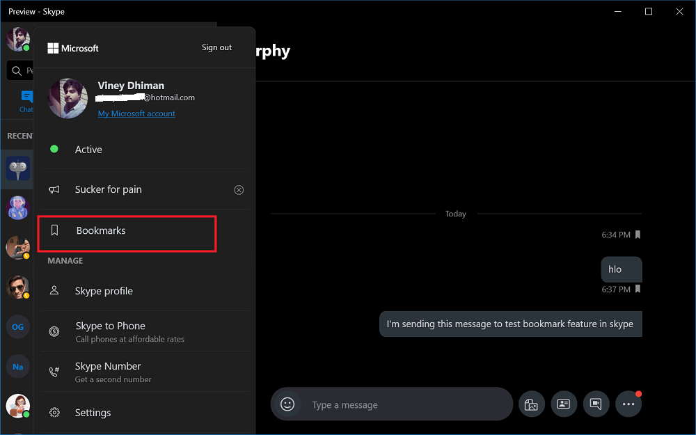 How to Bookmark a Message in Skype - 2019