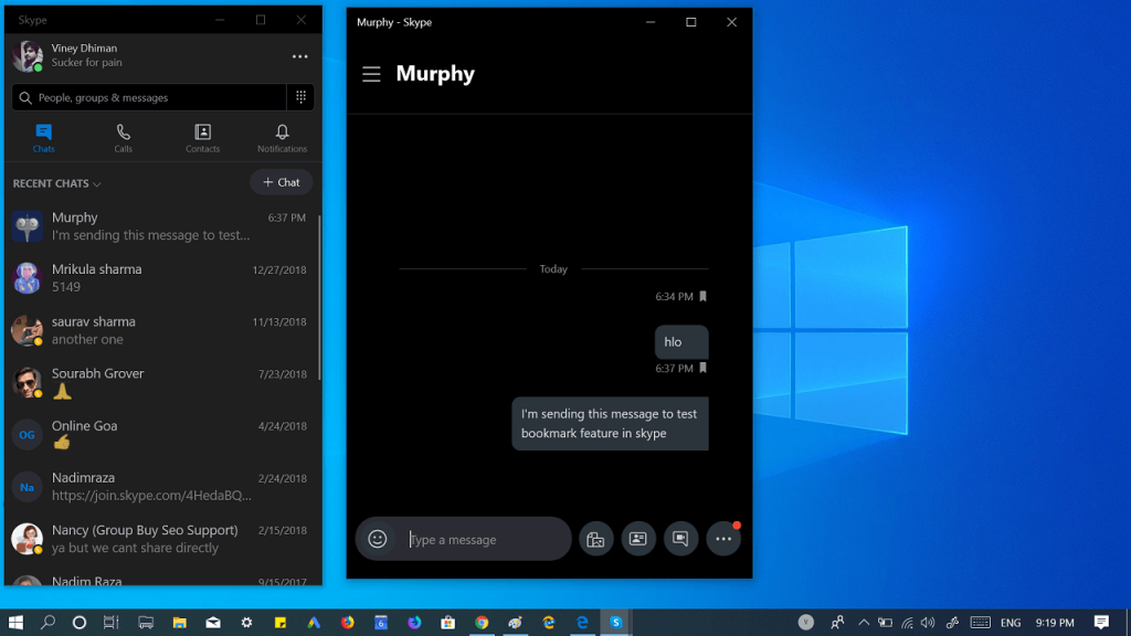 How to Enable or Turn Off Skype Split Screen View Mode - 14