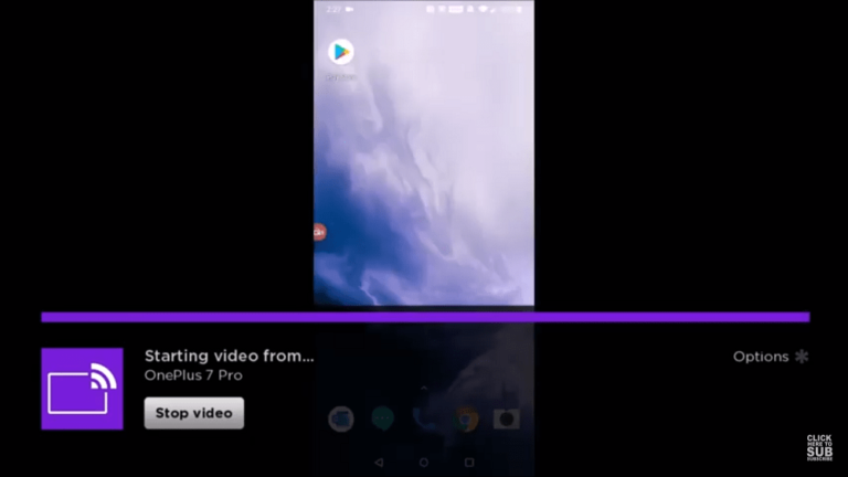 screencast android to roku
