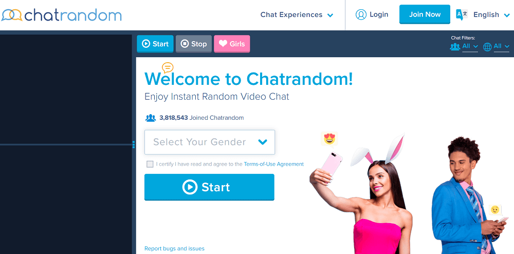  Chatrandom - site web comme omegle