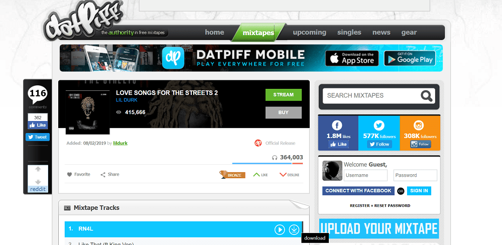 datpiff - best sites to download free mixtapes
