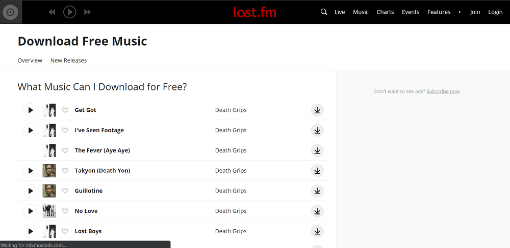lastfm - best sites to download english songs free