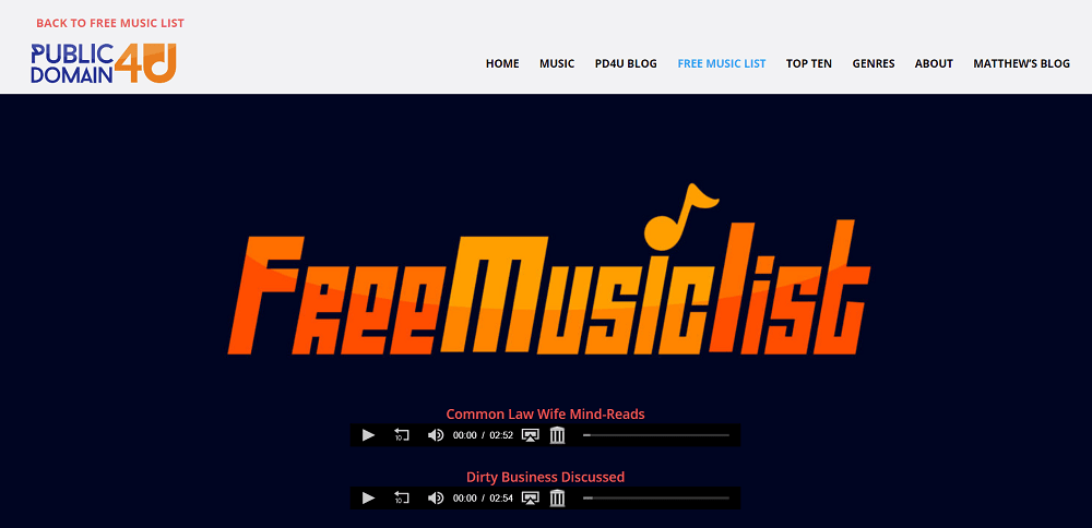 public domain 4 u - best sites to download free mixtapes