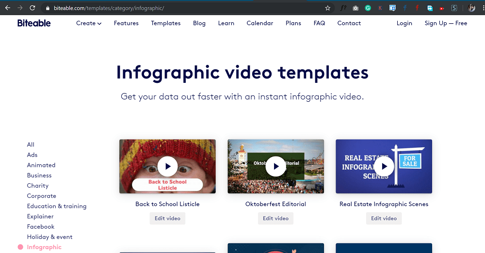 biteable - create stunning video infographics