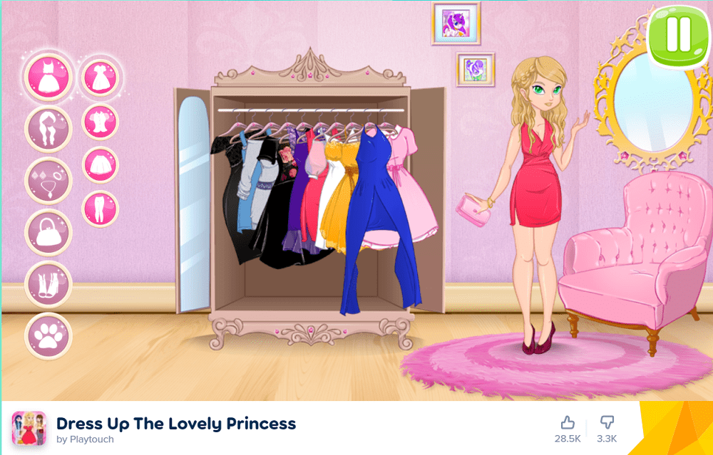 dress up the lovely princess