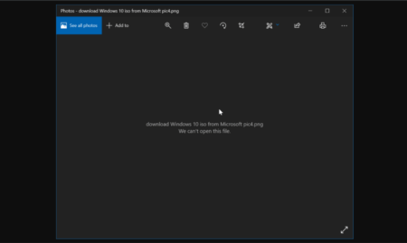 Fix: We Can't Open This File Error In Windows 10 Photos