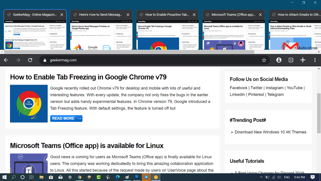 How to Enable Chrome WebUI Tab Strip in Windows 10 - 89
