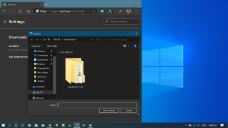 How to Change Default Download Folder in Microsoft Edge Chromium
