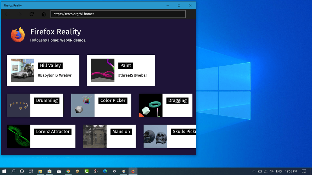 Download Firefox Reality browser for Windows 10 from Microsoft Store