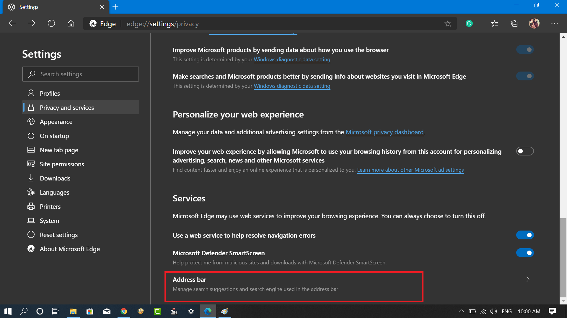 Make Google Default Search Engine In Microsoft Chromium Edge Make Google Default Search Engine In Microsoft Chromium Edge