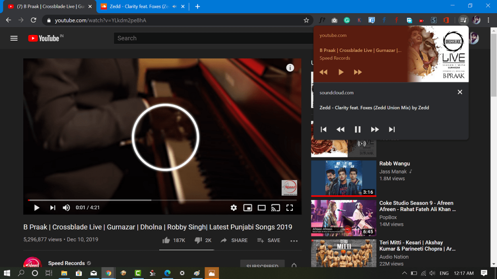 How to enable global media playback control in chrome v79