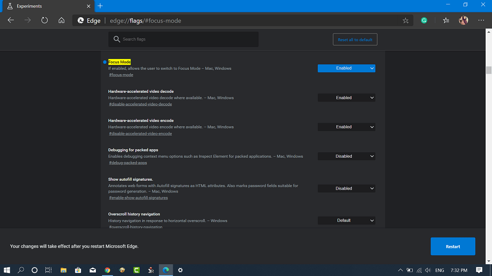 How to Enable Focus Mode in Microsoft Chromium Edge Browser - 53