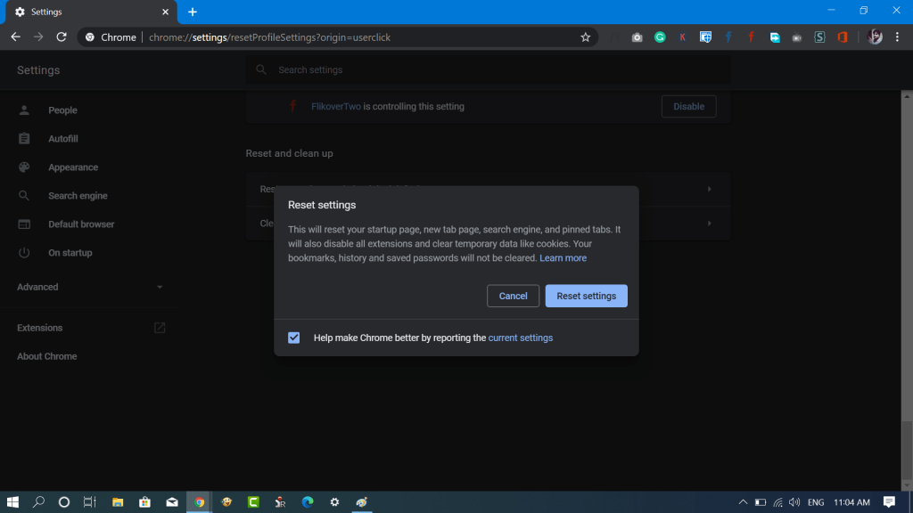 google chrome windows 10 check my firewall settings