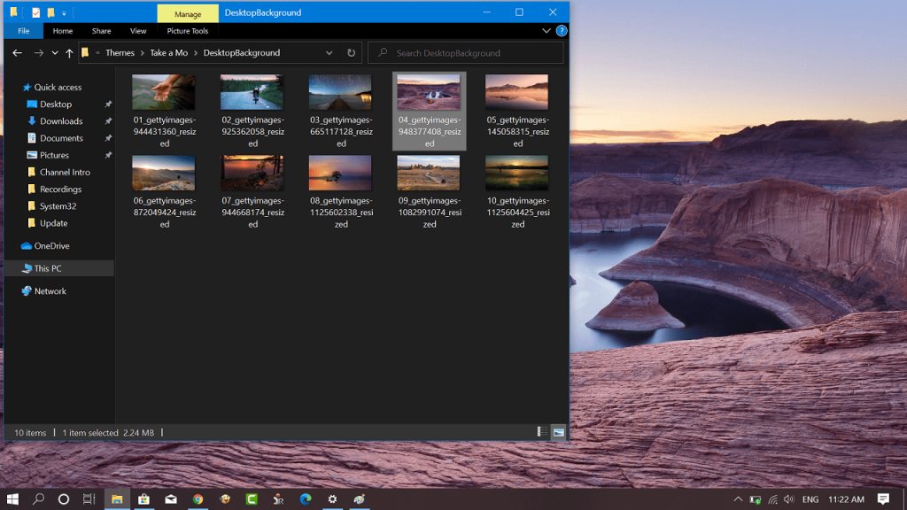 Set One Wallpaper of Windows 10 Theme as Permanent Wallpaper - 82