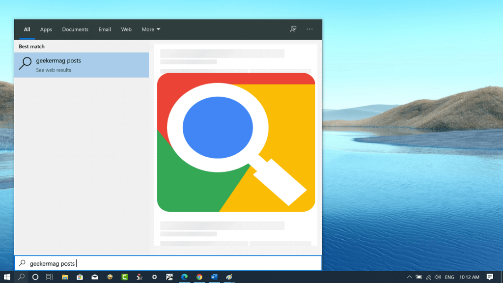 make google default search engine windows