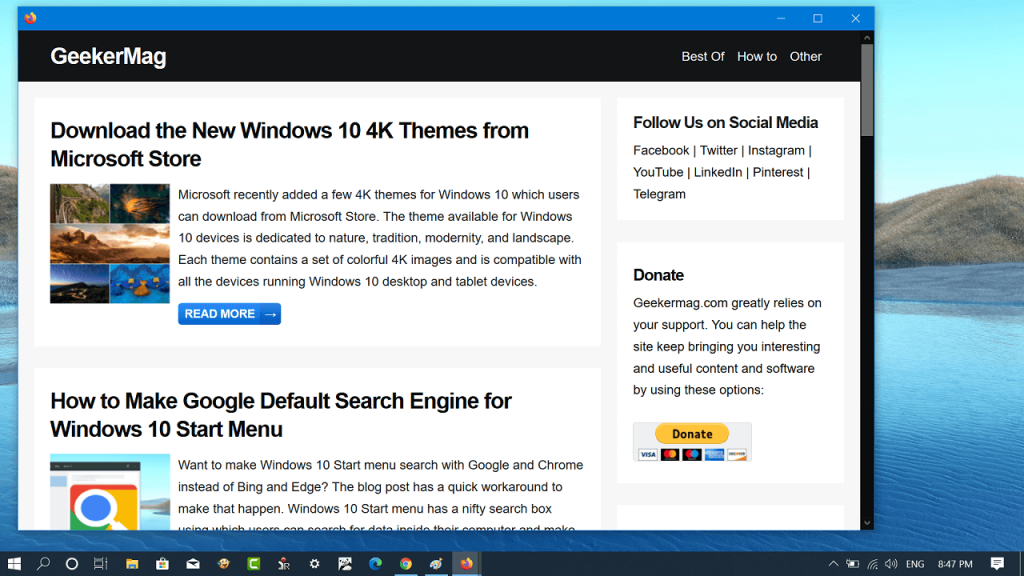 How to  Use This Site in App Mode  in Firefox v77 - 12