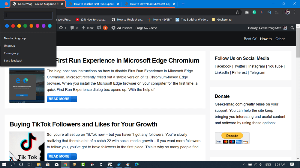 rename chrome tab and color chrome tab